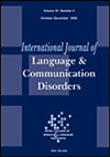 INTERNATIONAL JOURNAL OF LANGUAGE & COMMUNICATION DISORDERS雜志封面